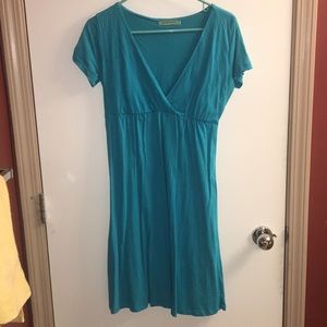 Bright Blue V-Neck Dress - Medium